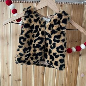 Btween Baby 18 month leopard print vest